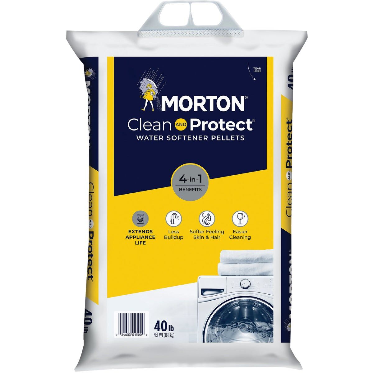 Morton Clean and Protect 40 Lb. Water Softener Salt Pellets