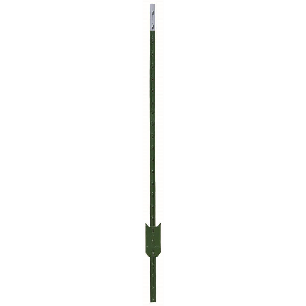 Chicago Heights Steel T-Post, 5 1/2', 1.33#, Green/Gray Tip