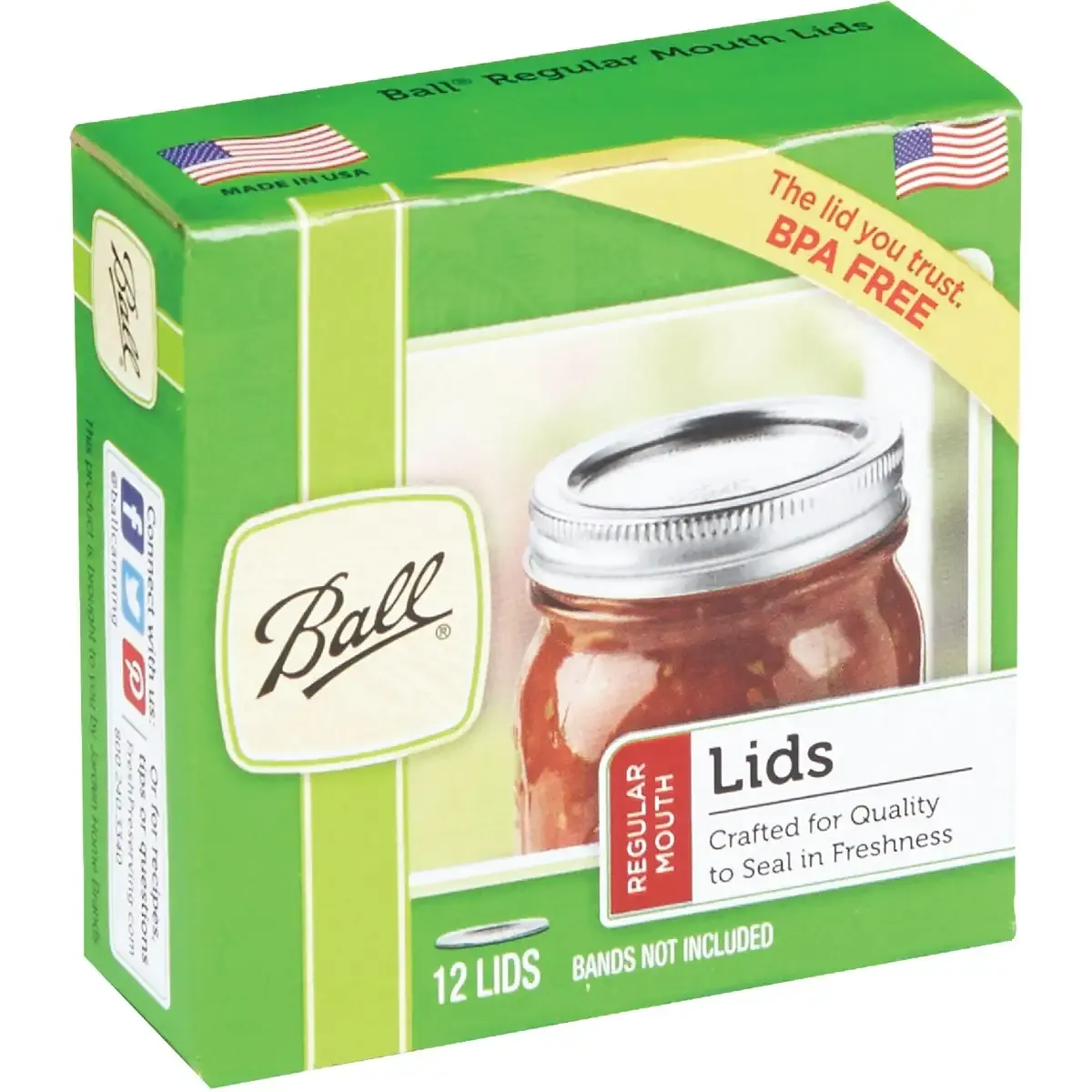 Ball® Regular Mouth Lids -Set of 12