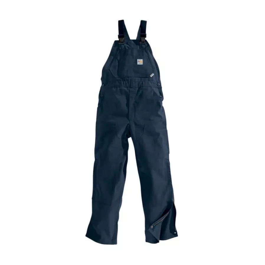 carhartt fr duck bib overall quilt lined