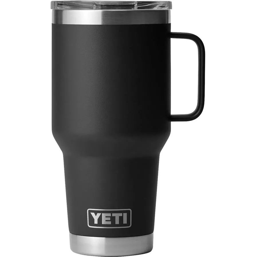 30 Oz Travel Mug Cup Grip Holder Handle Spill Proof Lid for YETI