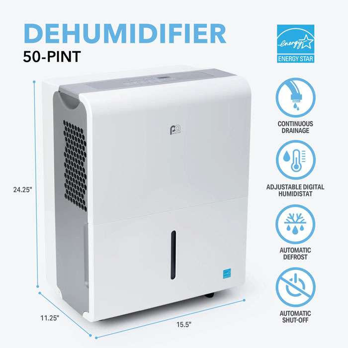 Perfect Aire 50-Pint ENERGY STAR Dehumidifier View 1 of 5