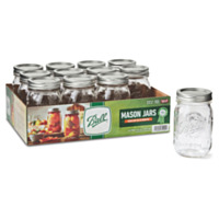 Ball® Regular Mouth Jars - 1 pt. (16 oz.), Set of 12