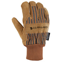 Carhartt Men's Duck / Synthetic Suede Knit Cuff Glove