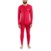 Carhartt Men's Midweight Cotton Blend Waffle Union Suit