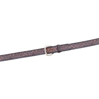 Hickory Creek 1-1/2" Floral Embossed Bridle Leather Belt