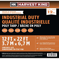 Harvest King® Industrial Duty Poly Tarp, 12MIL thickness, 12' x 22' finished size