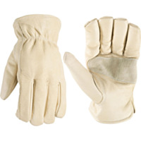 Wells Lamont® Men’s Cowhide Leather Shirred Wrist Gloves