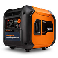 Generac IQ Series 3500W Gasoline Powered Portable Electric Start Inverter Generator