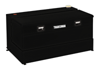 TRADESMAN TLST100CC/C/BK -100 Gal Steel Beveled L Tank 48" Full Lid Box Black