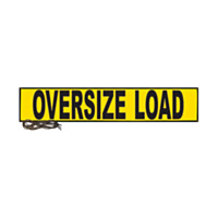 Ancra Cargo Oversize Load Banner with Grommets & 44" Ropes - 18" X 84"