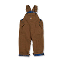 Carhartt Toddler Boy's Flannel Lined Canvas Overall