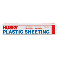 Husky® 20' x 50' Plastic Sheeting, 6 mm - Black