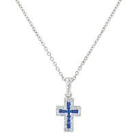 Montana Silversmiths Faith Found in the River Lights Cross Necklace