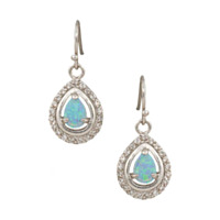 Montana Silversmiths River Lights on Ice Teardrop Earrings