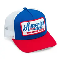 Rural Cloth We Grow Beer Hat, Red, White and Blue