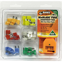 Battery Doctor Minblade Fuse Kit with Puller and Tester, 42 Piece