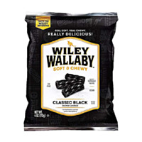 Wiley Wallaby - Classic Black Licorice, 4 oz.