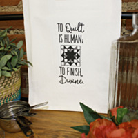 Aunt Martha's® Dirty Laundry tea towel + greeting card - Quilter