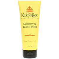 Naked Bee Shimmering Lotion, 6.7 oz. Large Tube - Orange Blossom Honey