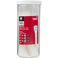 Gardner Bender® Assorted Cable Ties -Natural (500 Pack)