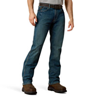Ariat Men's M4 Rebar Relaxed Boot Cut, DuraStretch Basic, Low Rise Jean