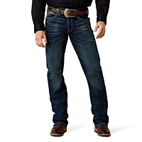 Ariat Men's M4 Adkins Relaxed Fit, Boot Cut, Low Rise Jean