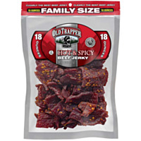 Old Trapper Beef Jerky Bag, Spicy, 18 oz.