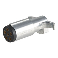 CURT™ Connector 6-Pole Round Trailer End #58081