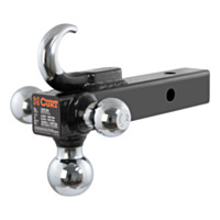Curt Triple Ball Mount w/Tow Hook