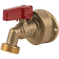 ProLine 1/2 In. PF x 3/4 In. MHT Quarter Turn Brass Hose Bibb