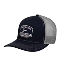 John Deere Logo Mesh Cap, Navy Vintage
