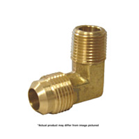 JMF Company Brass 90 Degree Elbow, 1/2" Flare x 3/4" MIP
