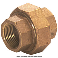 JMF Company Brass Standard Union, 1/4" FIP x 1/4" FIP 125#
