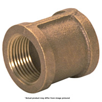 JMF Company Brass Coupling, 1" FIP x 1" FIP