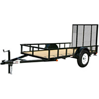 Carry-On Trailer® 5 1/8' x 8' Wood Floor Single Axle Utility Trailer - 2,990 lbs. GVWR