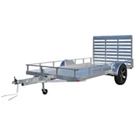 Carry-On Trailer® 6 1/2' x 12' Aluminum with Ramp and Aluminum Deck, Single Axle Utility Trailer