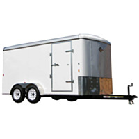Carry-On Trailer® 7' x 16' Enclosed Tandem Axle Cargo Trailer - White