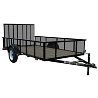 Carry-On Trailer® 6' x 12' Wood Floor Single Axle Utility Trailer with High Sides - 2,990 lbs. GVWR