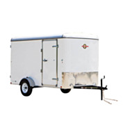 Carry-On Trailer® 5' x 10' Enclosed Single Axle Cargo Trailer -White