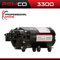 REMCO™ Industries Professional Grade 3300 Series 2.2 GPM, 60 PSI on Demand 12 Volt Sprayer Pump with 3/4" QA Ports