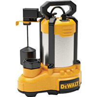 DEWALT 1/2hp Stainless Steel/Cast Iron Submersible Sump Pump