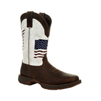 Durango® Rebel™ Men's Distressed Flag Embroidery Western Boots