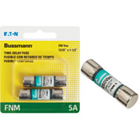 Bussmann® 5A Fusetron FNM Cartridge General Purpose Time Delay Cartridge Fuse (2-Pack)