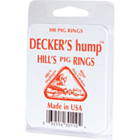 Decker's Hill's Hump No. 1 Steel Pig Ring, 100 Count