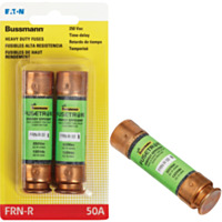 Bussmann® 50A FRN-R Cartridge Heavy-Duty Time Delay Cartridge Fuse (2-Pack)