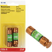 Bussmann® 25A FRN-R Cartridge Heavy-Duty Time Delay Cartridge Fuse, 2-Pack