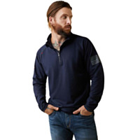 Ariat Men's FR Combat Stretch Patriot 1/4 Zip Work Shirt