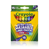 Crayola® 16 Count Ultra Clean Large Crayons
