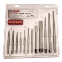 Wilde® Tool 12 Piece Punch & Chisel Set